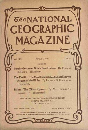 National Geographic August 1908
