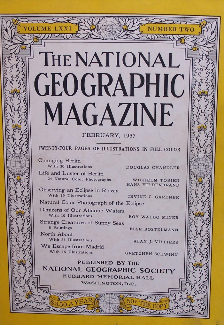 National Geographic February 1937 - National Geographic Back Issues