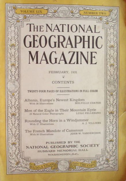 National Geographic February 1931 - National Geographic Back Issues