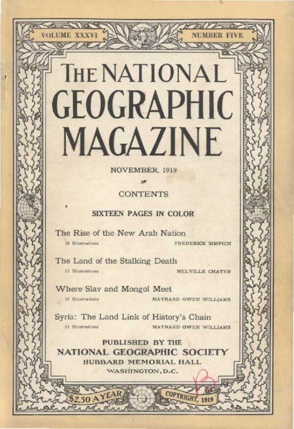National Geographic November 1919-0