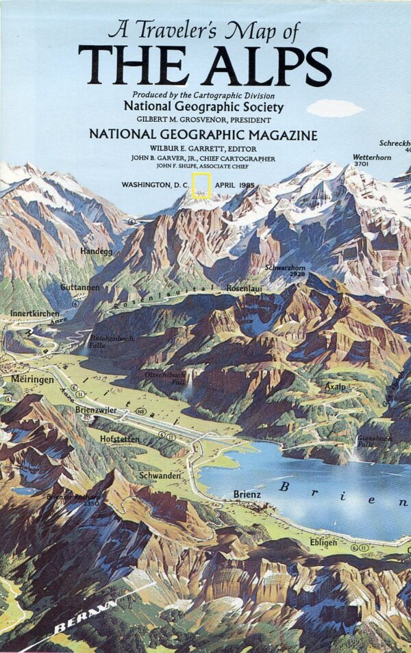 National Geographic Map April 1985-0