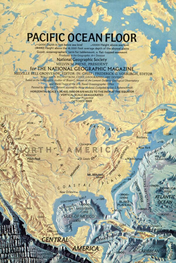 National Geographic Map October 1969-0