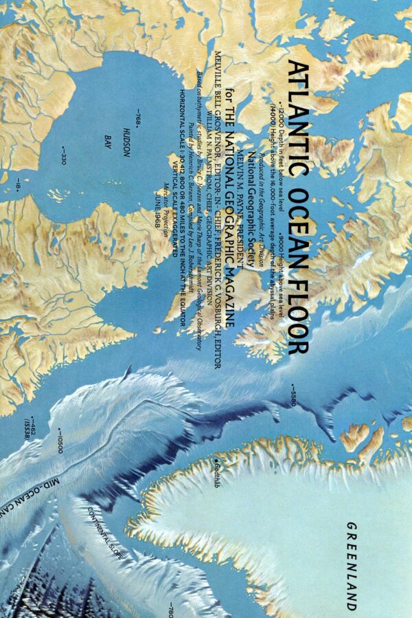 National Geographic Map June 1968-0