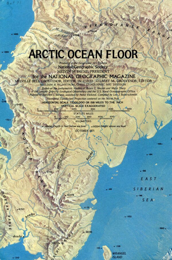 National Geographic Map October 1971-0