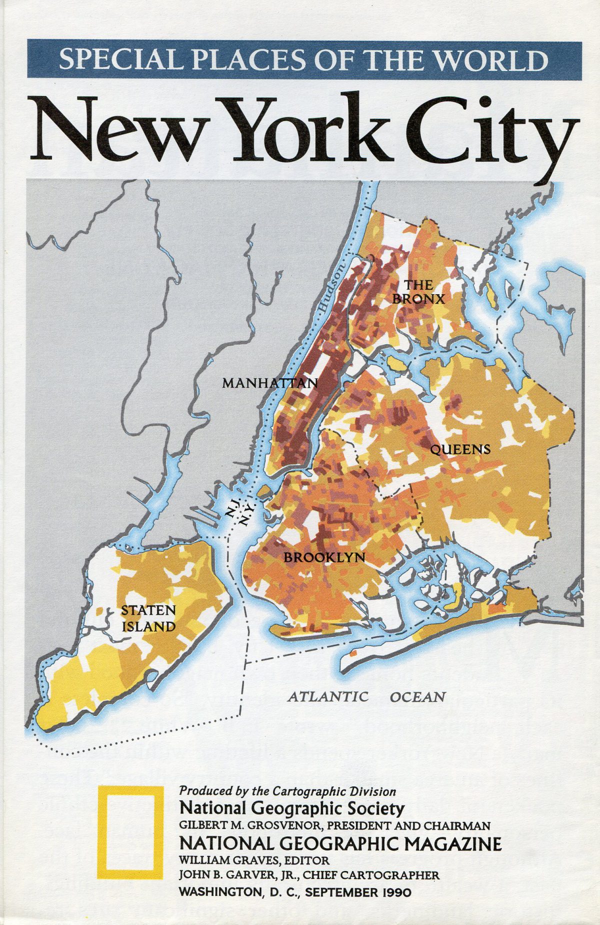 Map September 1990 - National Geographic Back Issues