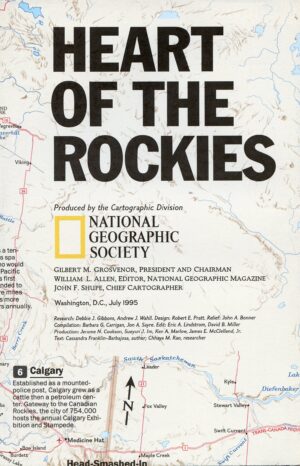 National Geographic Map July 1995-0