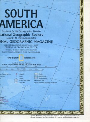 National Geographic Map October 1972-0