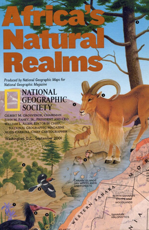 National Geographic Map September 2001-0