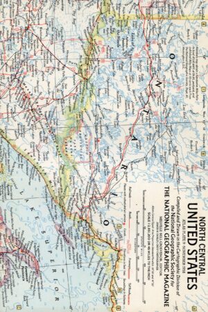 National Geographic Map November 1958-0