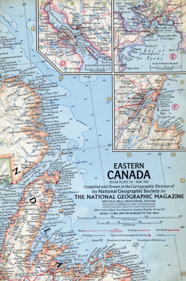 National Geographic Map May 1967-0