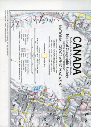 National Geographic Map March 1972-0