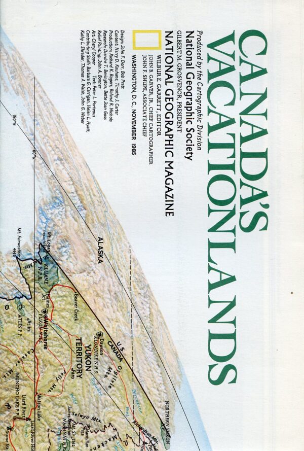 National Geographic Map November 1985-0