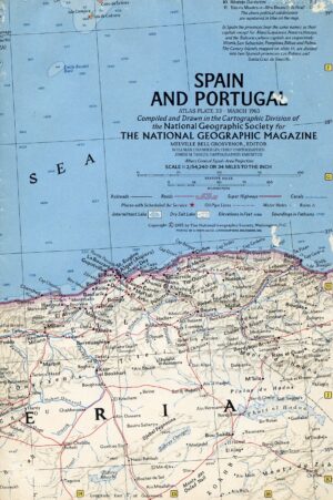 National Geographic Map March 1965-0