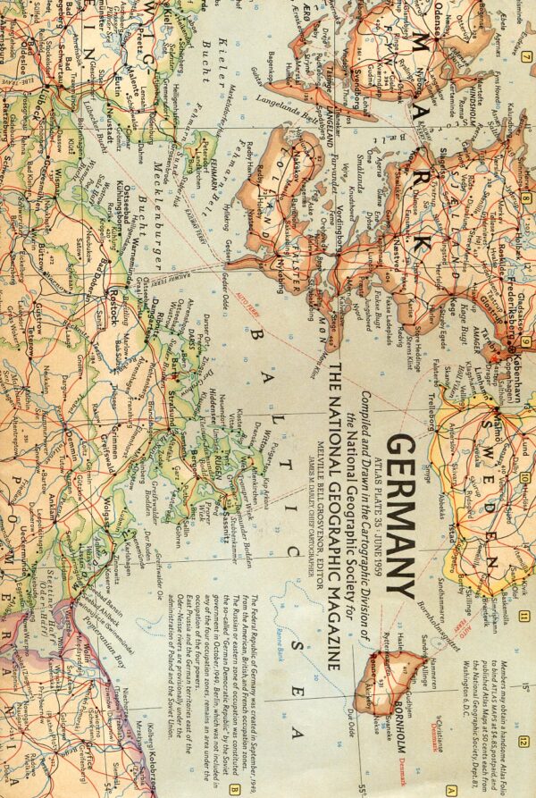 National Geographic Map June 1959-0