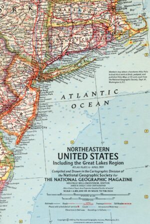 National Geographic Map April 1959-0
