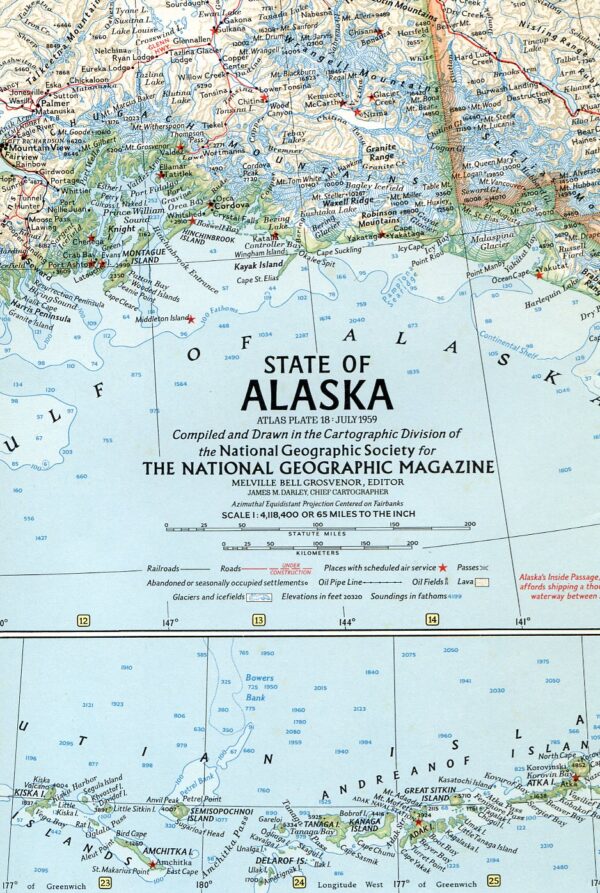 National Geographic Map July 1959-0