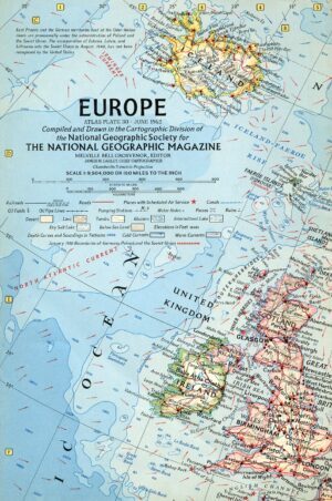 National Geographic Map June 1962-0