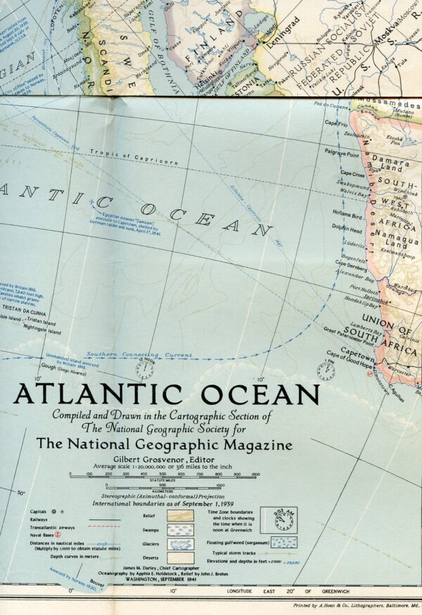 National Geographic Map September 1941-0