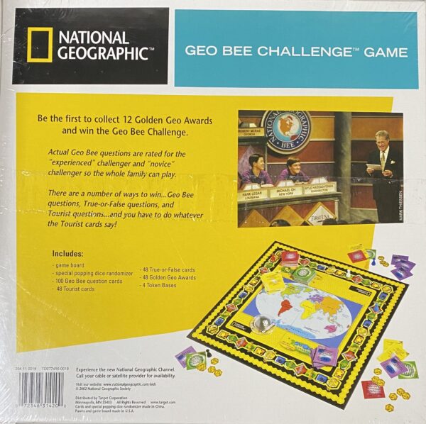 Geo Bee Challenge Board Game National Geographic Back Issues