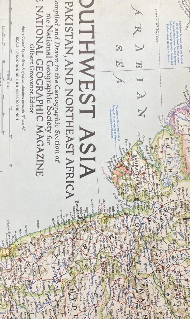 Map June 1952 - National Geographic Back Issues